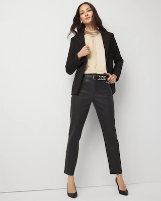 Clear Coated High Rise Ankle Jean click to view larger image.