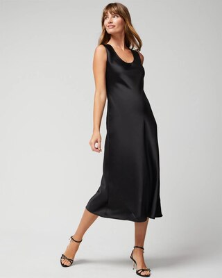 Sleeveless Satin Slip Dress