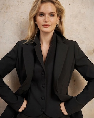 WHBM® One-Button Blazer click to view larger image.