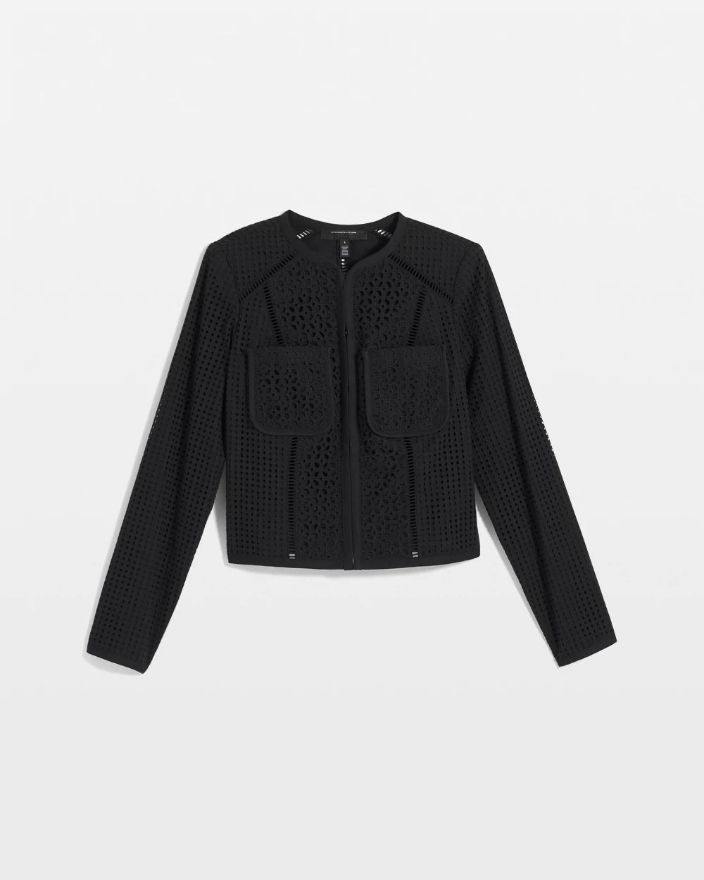 Petite Eyelet Jacket click to view larger image.