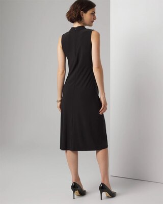 Sleeveless High Neck Midi Dress click to view larger image.