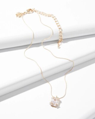 Goldtone Crystal Pendant