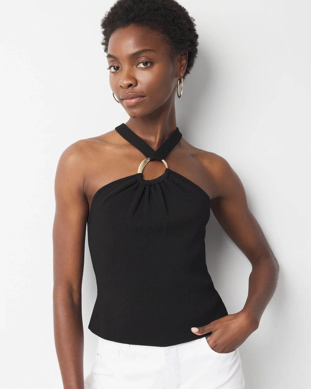 Petite Ring Halter Top