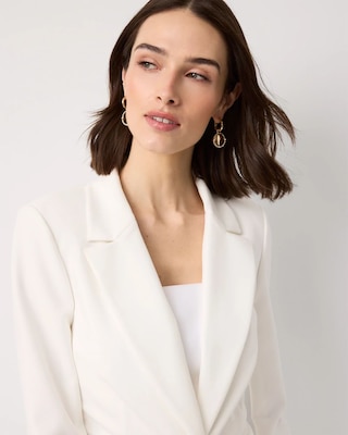 Knit Crepe Blazer click to view larger image.