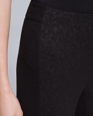 Comfort Stretch Jacquard Skinny Ankle Pants click to view larger image.