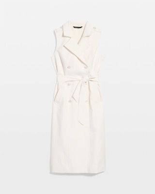 Sequin Pinstripe Trench Vest click to view larger image.