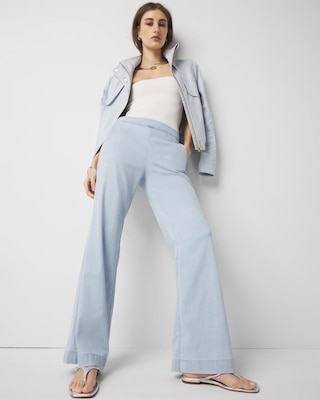 Petite High-Rise Pull-On Wide Leg Jean click to view larger image.
