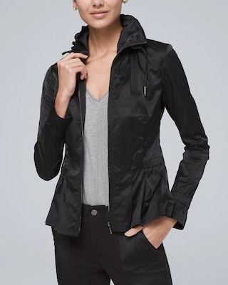Smocked Anorak Jacket