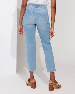 Outlet WHBM High-Rise Essential Slimmer™ Straight Jeans click to view larger image.