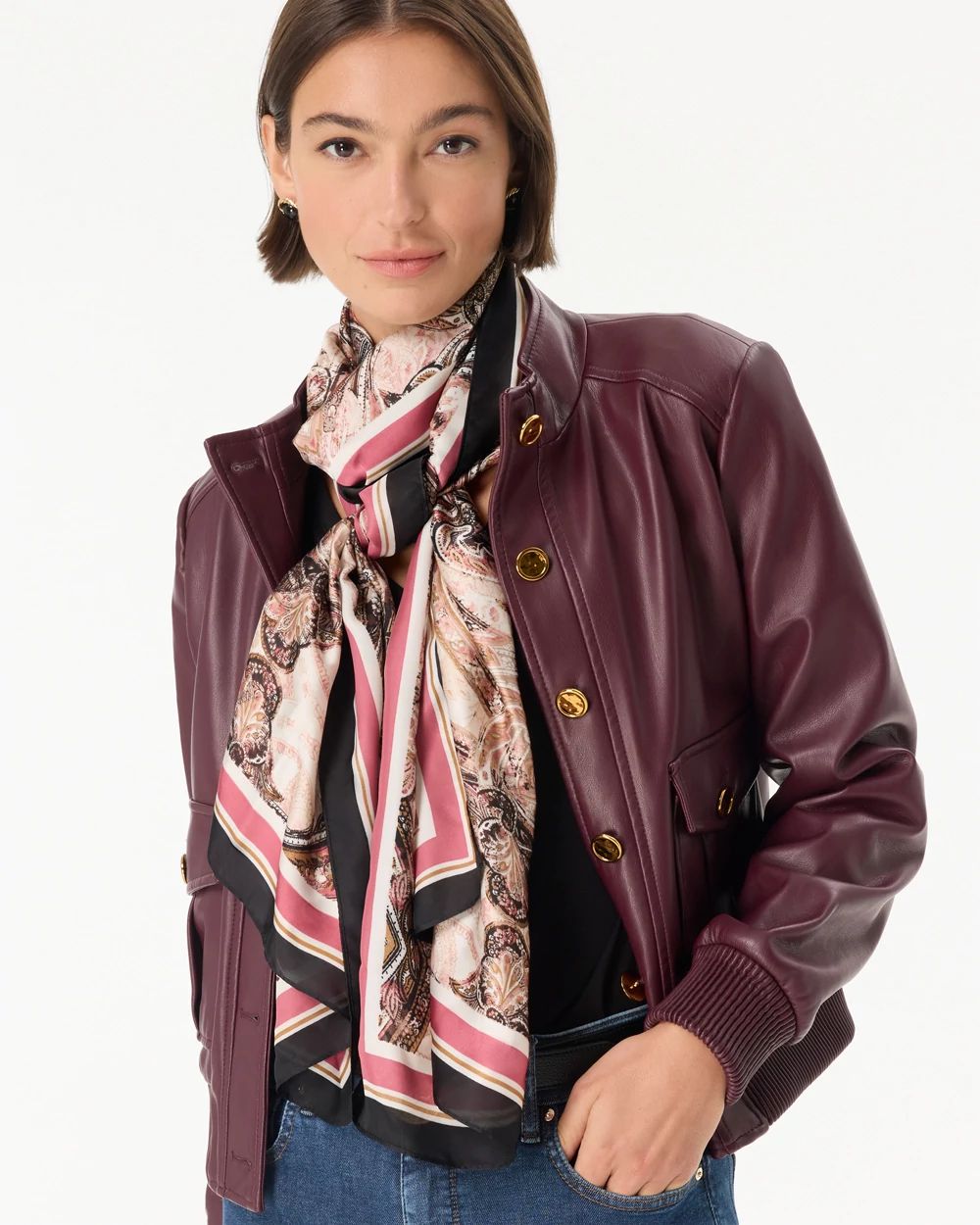 Paisley Print Scarf click to view larger image.