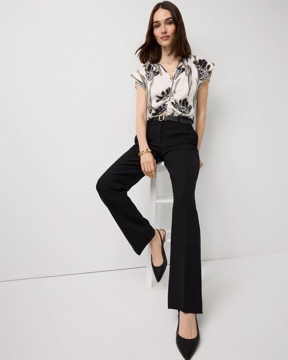 Luxe Stretch High Rise Riley Trouser