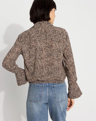 Long-Sleeve Flare Cuff Shirt click to view larger image.