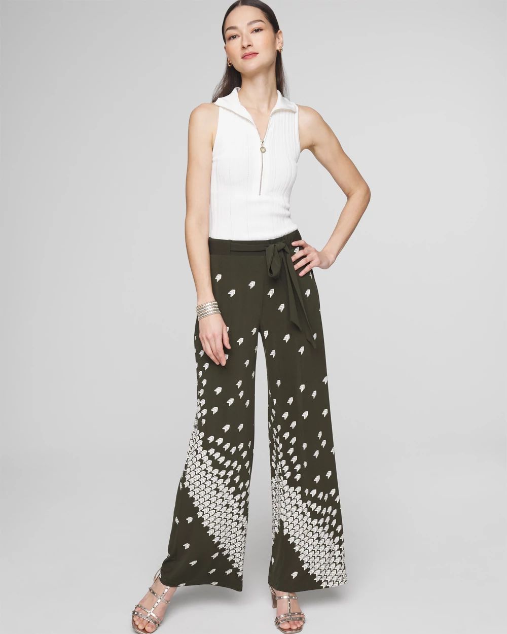 Matte Jersey Wide-Leg Pants click to view larger image.