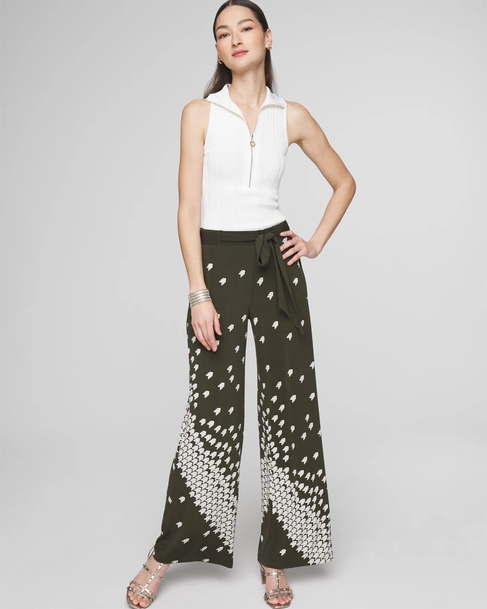 Matte Jersey Wide-Leg Pants