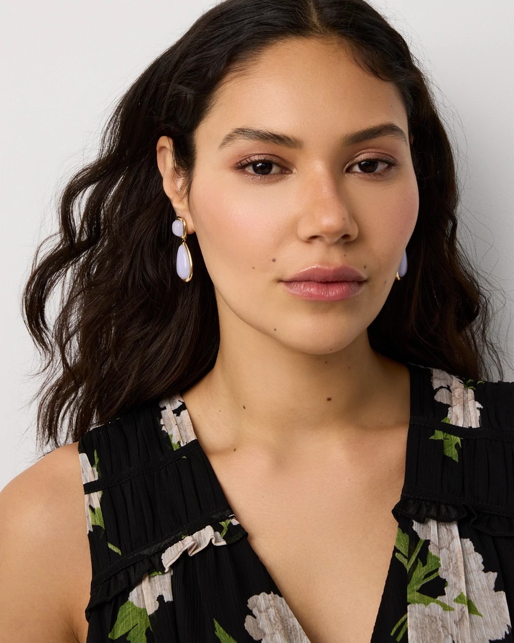 Dyed Jade Teardrop Earrings