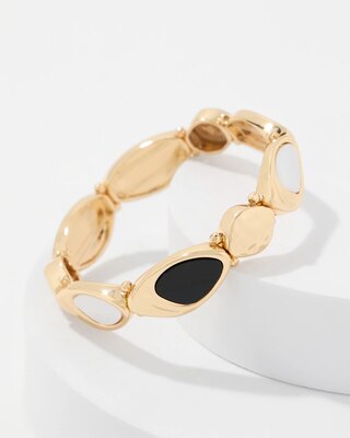 Mother of Pearl Stretch Bracelet click to view larger image.