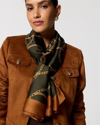 Chain Print Scarf Wrap click to view larger image.
