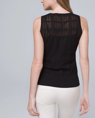 Grid Sweater Tank