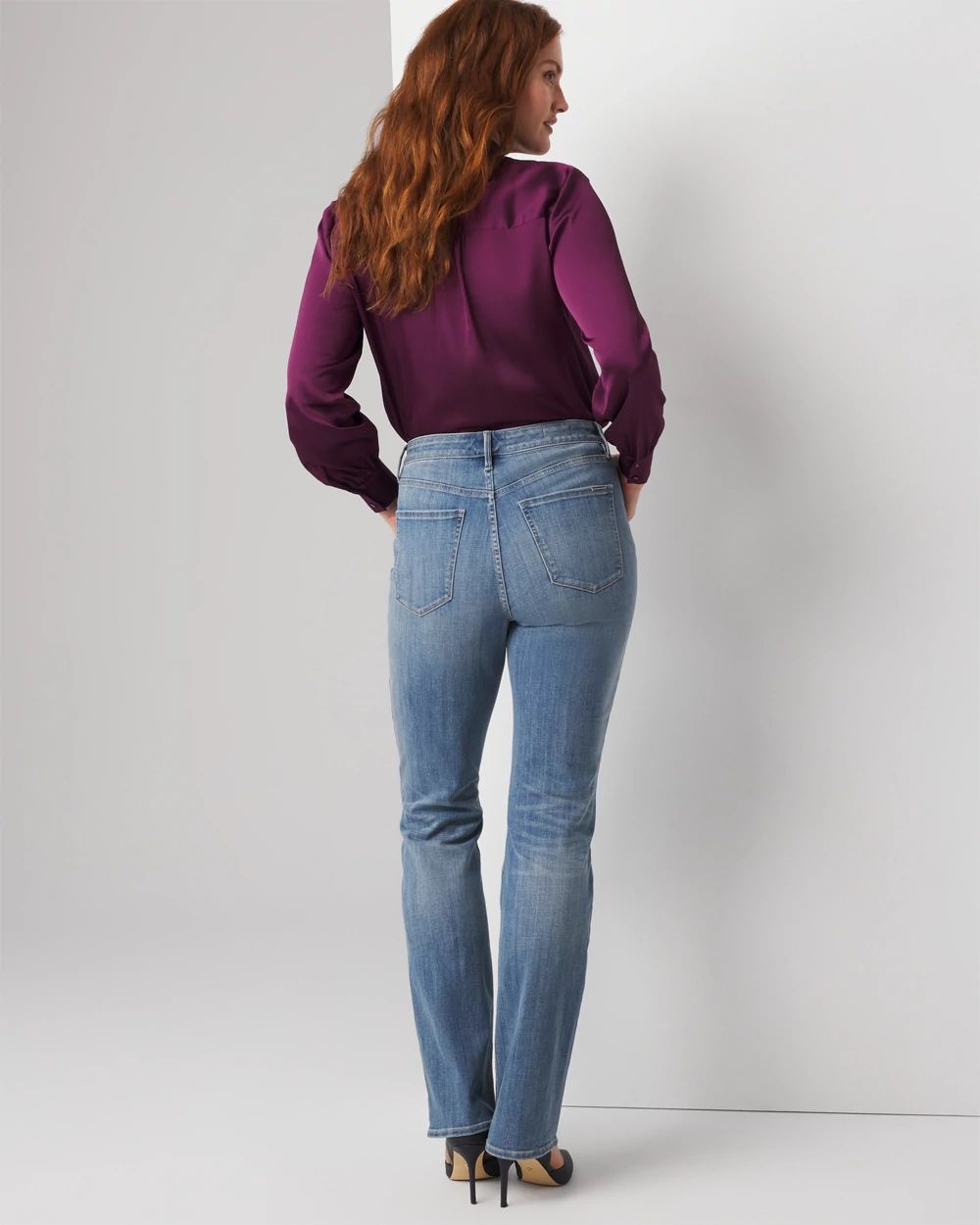 Curvy High-Rise Novelty Pocket Bootcut Jean