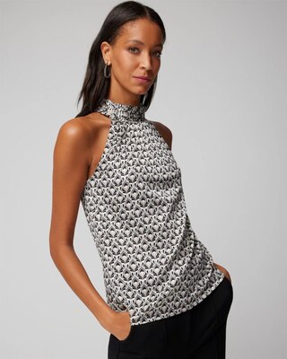 Halter Pleated Shell