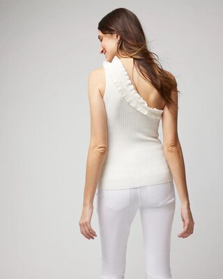 Ruffle One-Shoulder Tank