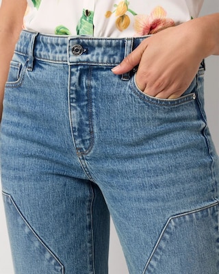 Carpenter High Rise Straight Ankle Jeans click to view larger image.