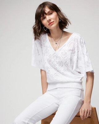 Short-Sleeve Kimono Top