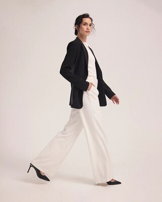 Crepe Pleated Wide Leg Pant click to view larger image.