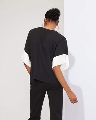 Outlet WHBM Colorblock Kimono Top