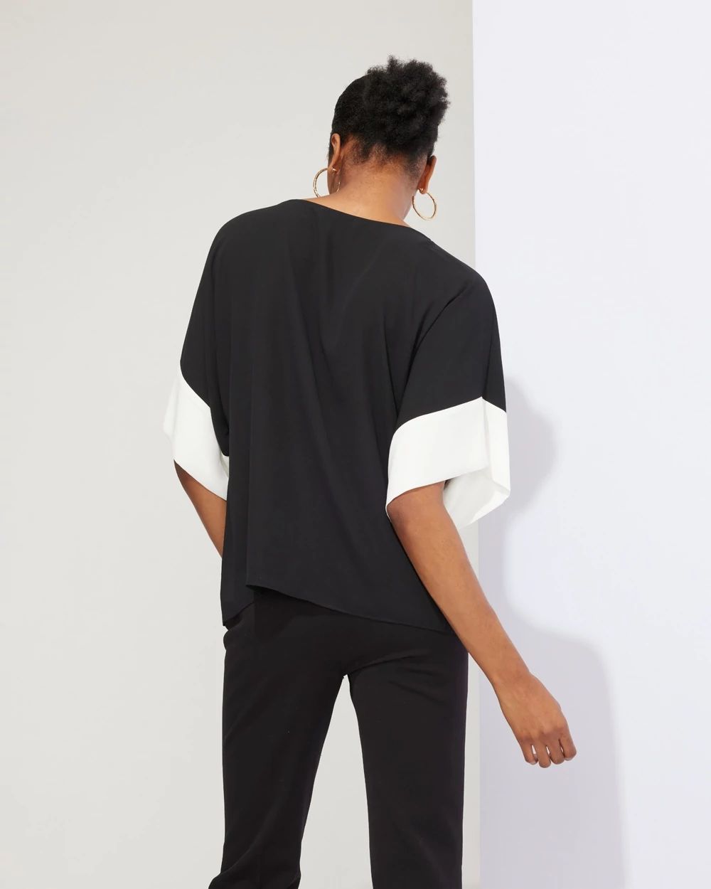 Outlet WHBM Colorblock Kimono Top