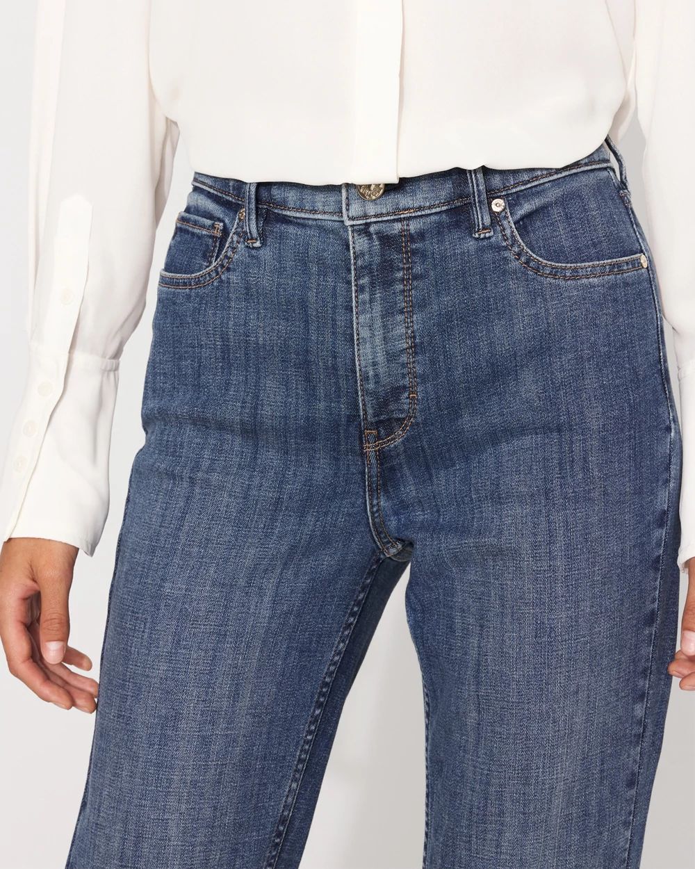 Petite High-Rise Flare Jean