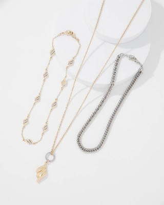 Sculptural Wave Convertible Necklace click to view larger image.