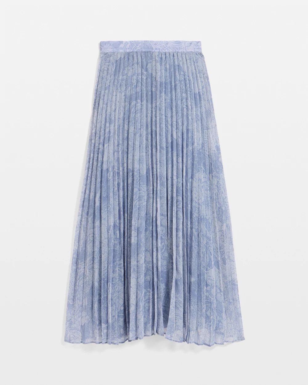 Petite Pleated Chiffon Maxi Skirt