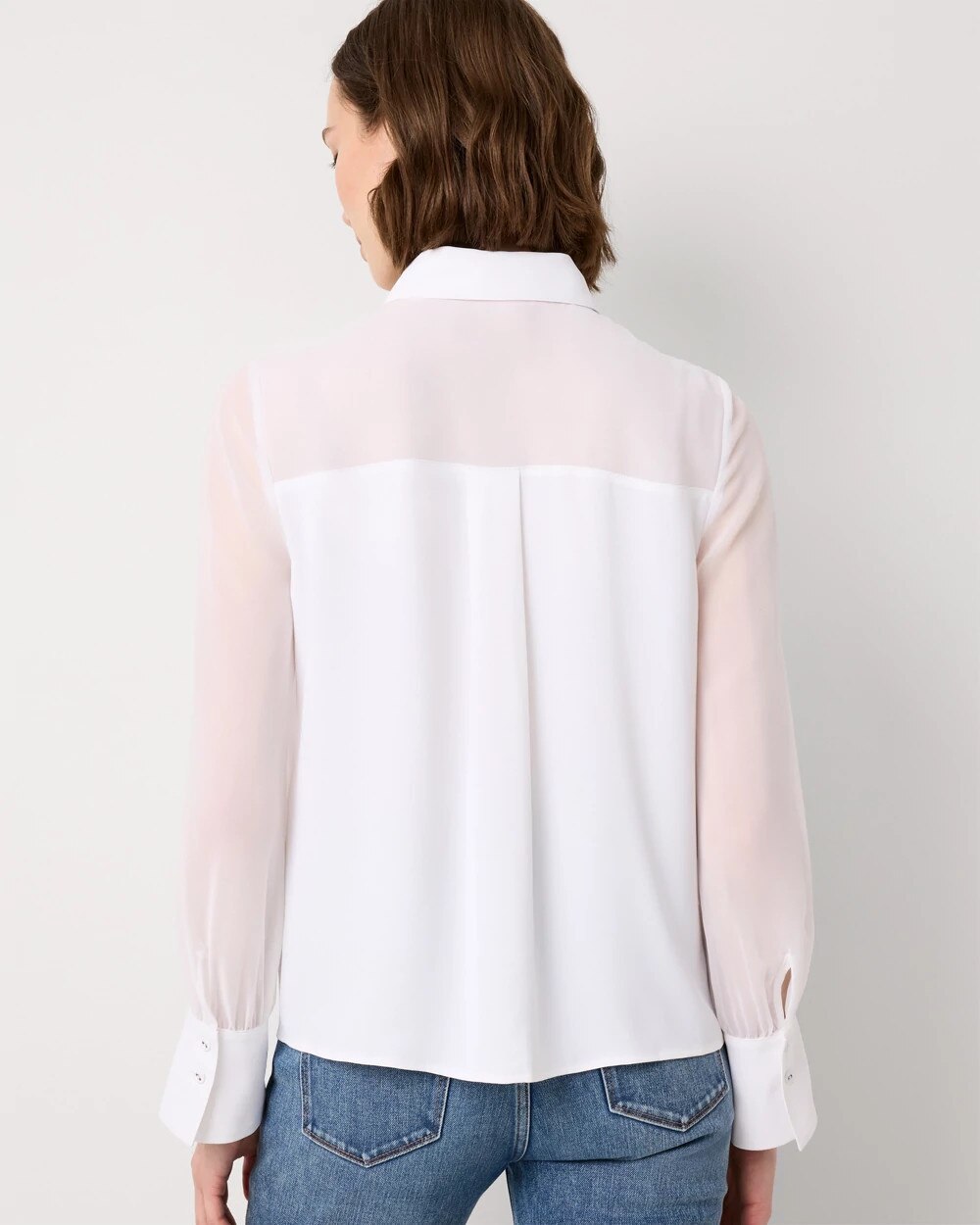 Tie Detail Button Front Shirt