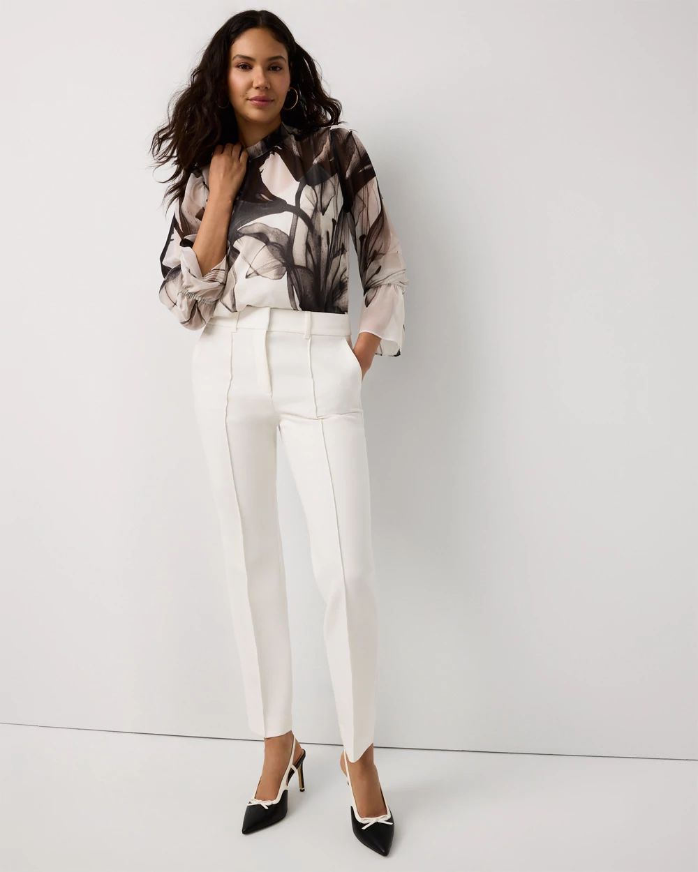 Double Weave Zoey Straight Pant