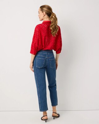 Extra High-Rise Straight Cropped Jean click to view larger image.