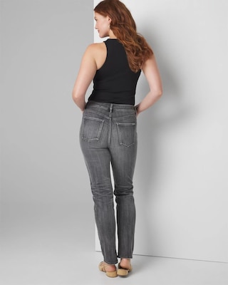 High Rise Byna Slim Jean with Slits click to view larger image.