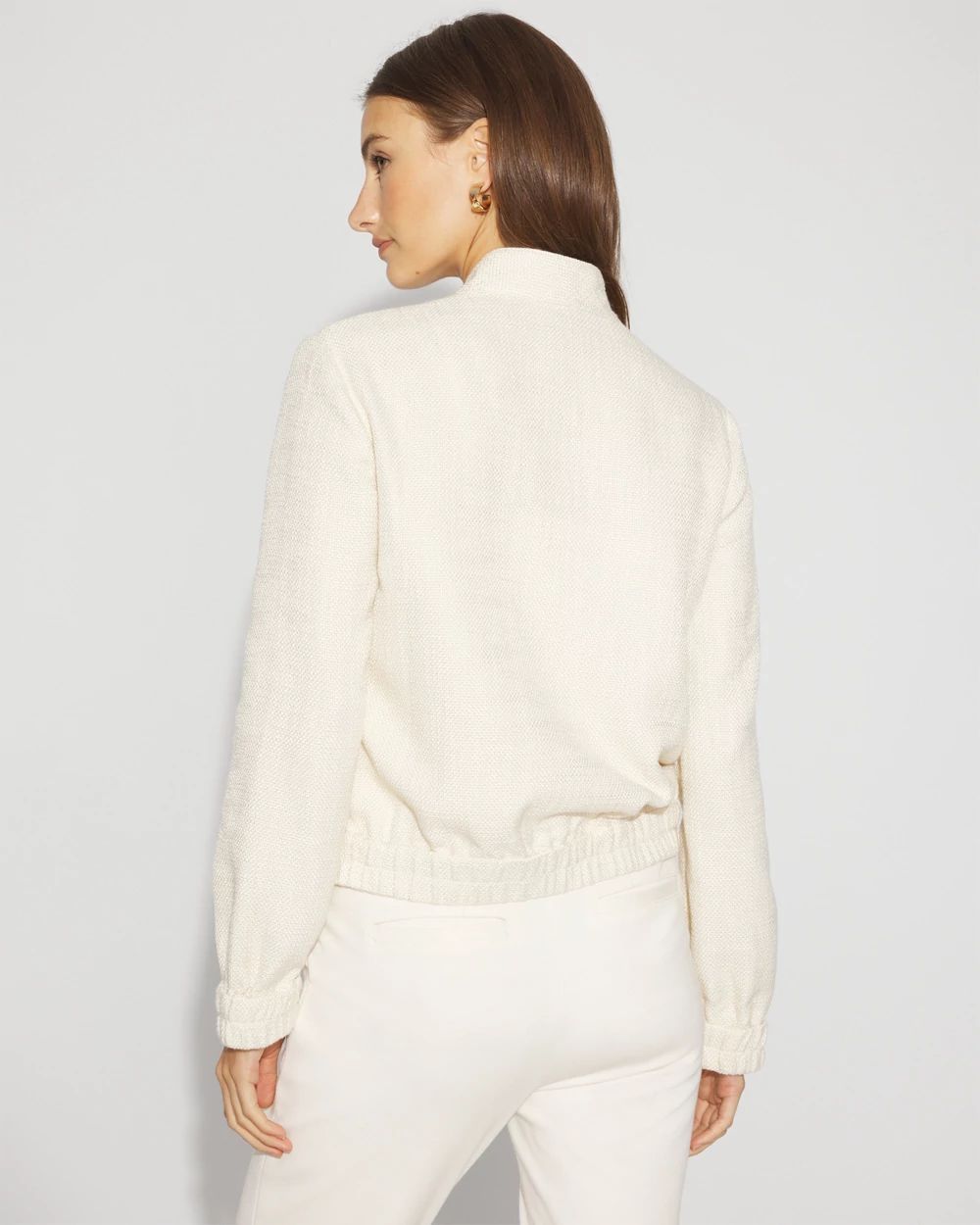Tweed Bomber Jacket