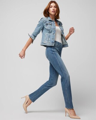 High-Rise Sculpt Straight Jeans