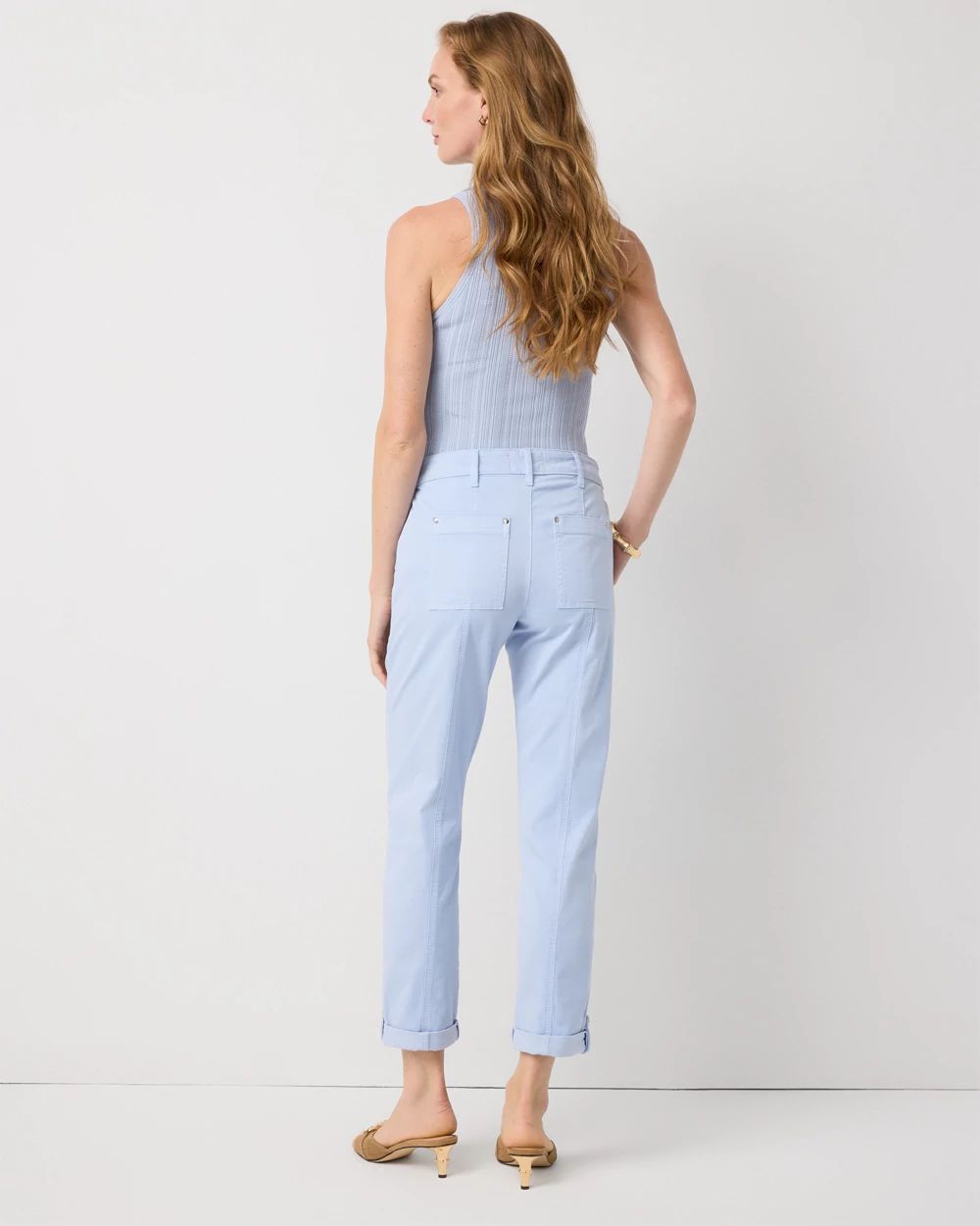 Mid-Rise Pret Crop Pant
