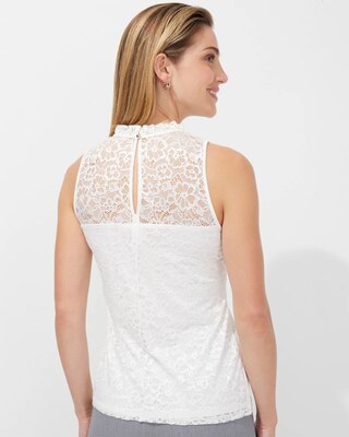 Outlet WHBM Sleeveless Lace Shell