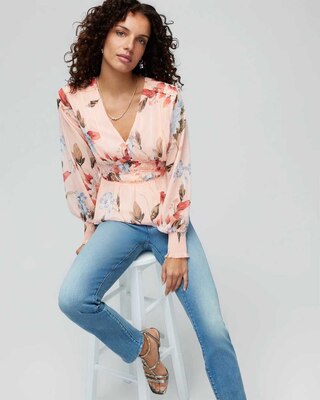 Long Sleeve Romantic Blouse click to view larger image.