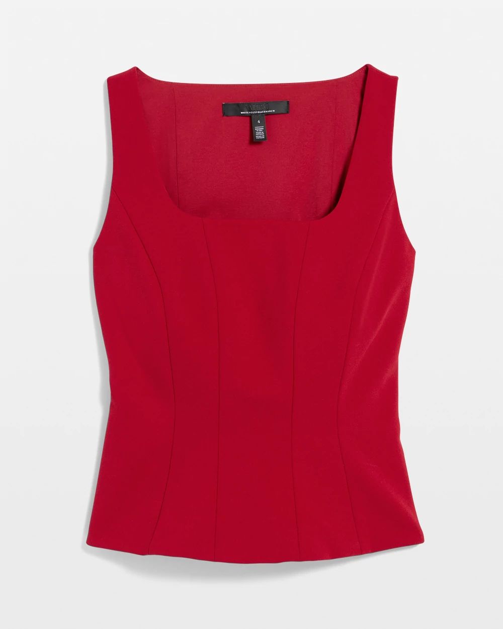 Peplum Knit Crepe Top click to view larger image.