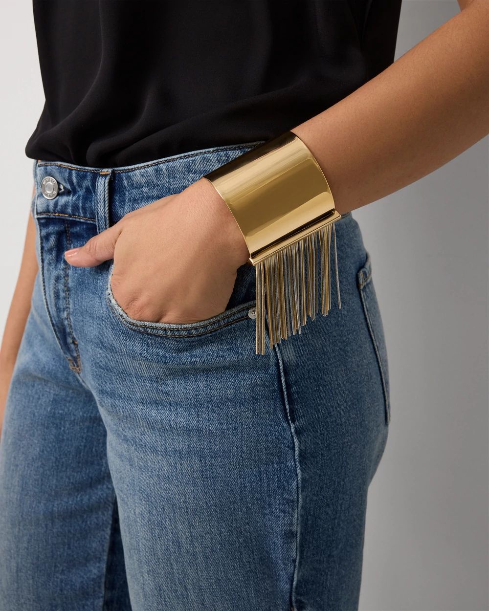 Fringe Cuff Bracelet