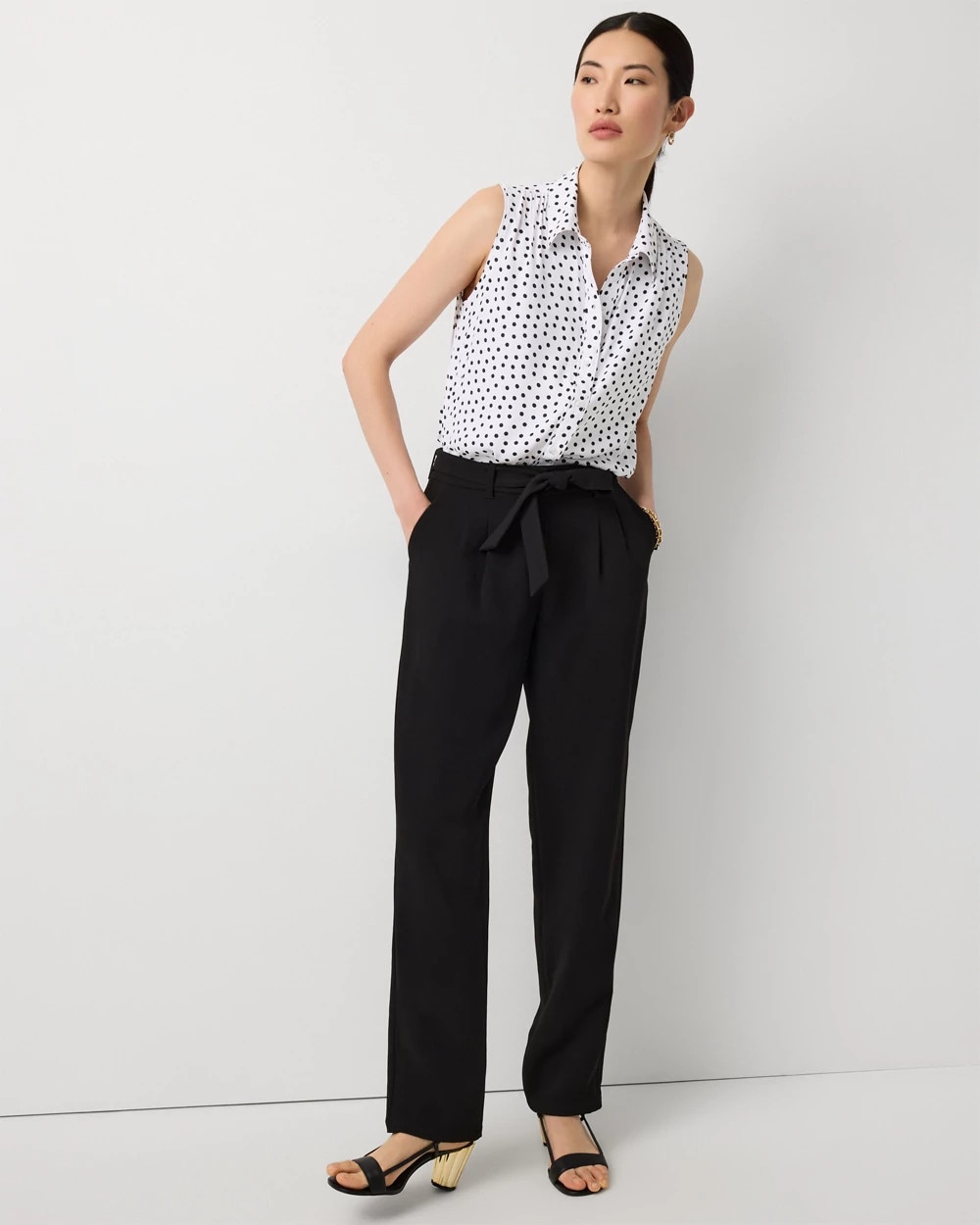 women's striped dress pants Women's Making It Bright Pink Multi Striped Wide Leg Pants | Size: L