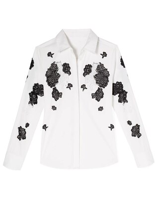 Lace Applique Shirt
