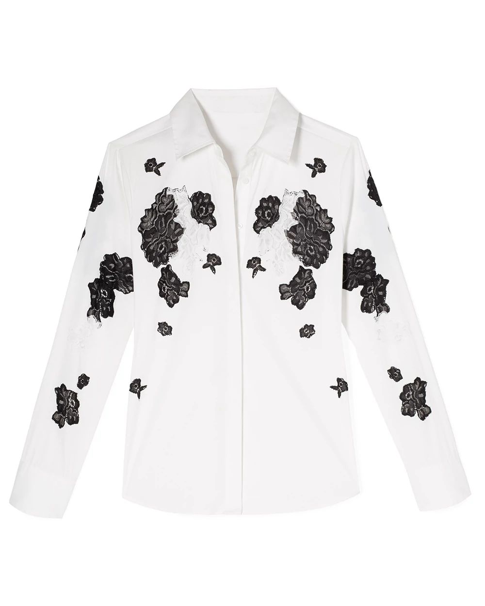 Lace Applique Shirt