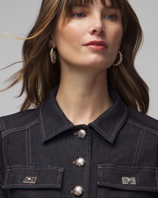 Petite Denim Utility Jacket