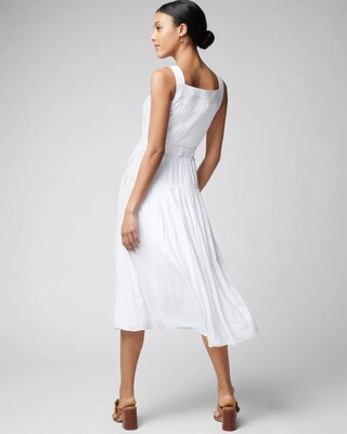 Pleated Utility Dress