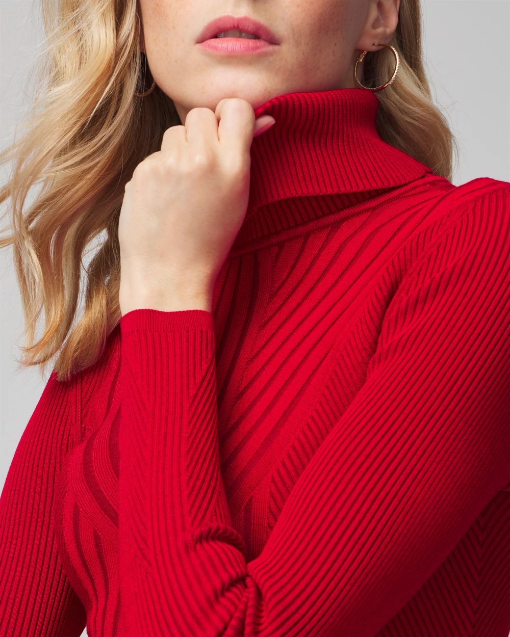 Long-Sleeve Ribbed Turtleneck